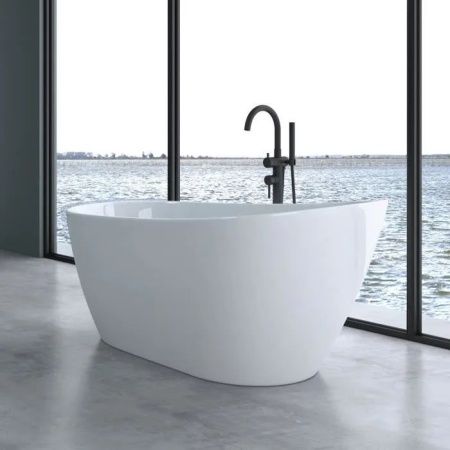 Ванна акриловая Cerutti SPA CT9127 170х75 отдельностоящая овальная с ножками