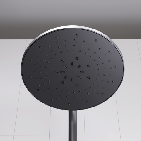 Душевая стойка Dorff Futura D0710522 настенная цвет черный с термостатом