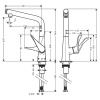 Смеситель для кухни Hansgrohe Metris Select 14883800 на мойку вороненая сталь
