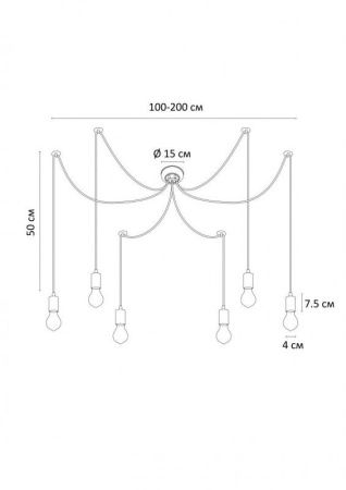 Люстра подвесная Arte Lamp BENDER (БЕНДЕР) A4322SP-6WH