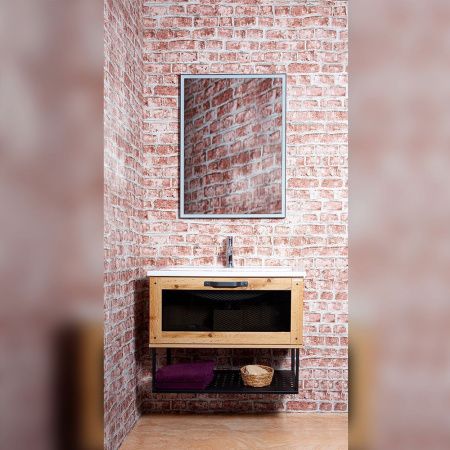 Зеркало с подсветкой Бриклаер Лофт 4627125415623 60х80 подвесное