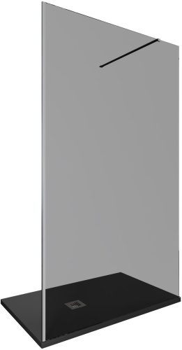 Душевая перегородка Allen Brau Infinity 3.21032.BA.T 160х200 стекло тонированное профиль серебро брашированное - фото 2
