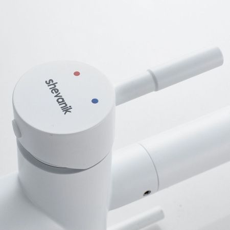 Смеситель для кухни Shevanik S468C на мойку белый