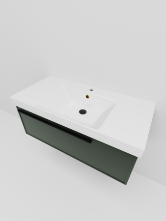 Тумба с раковиной La Fenice ELBA NFNC-01-ELB-G-80-3-80 80х50 подвесная цвет серый