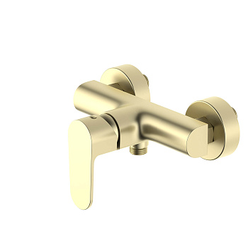 Смеситель для душа Aquatek Оберон AQ1260BG настенный золото без термостата