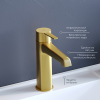 Смеситель RGW Shower Panels (Шоувер панелс) 511405301-06 на раковину золото