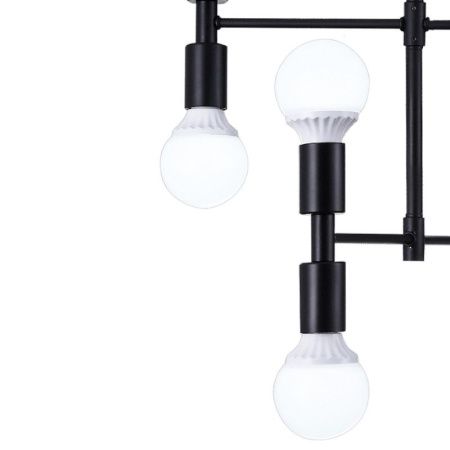 Люстра на штанге Natali Kovaltseva Loft Lux (Лофт Лукс) LOFT LUX 75129/12C BLACK