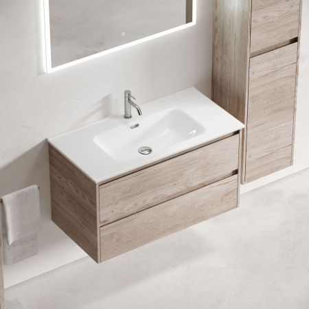 Тумба под раковину Sancos Libra LB90EG 90х50 подвесная цвет коричневый