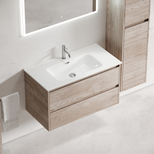 Тумба под раковину Sancos Libra LB90EG 89х45х50 настенная - фото 5