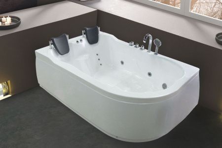 Ванна акриловая Royal Bath NORWAY RB331100K-L 180х120 пристенная асимметричная с каркасом