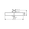 Верхний душ Hansgrohe Rainfinity 26228140 25х25 бронза