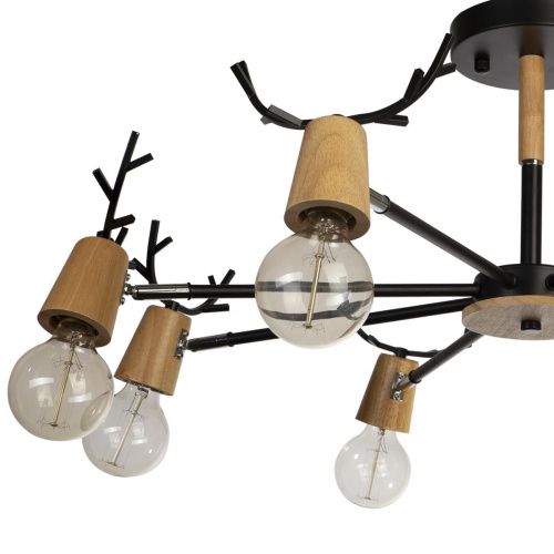 Люстра на штанге Loft It SVEN 10024/8 Black - фото 3