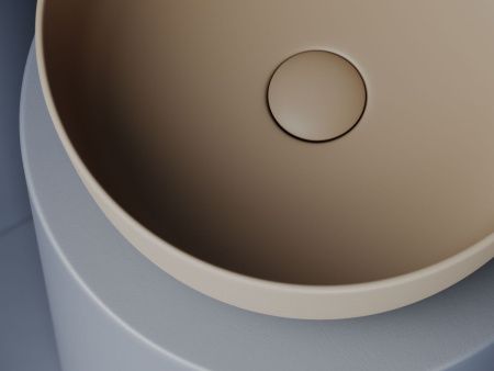 Раковина из сантехнического фарфора Ceramica Nova ELEMENT CN6073MC 40х40 накладная цвет коричневый без отверстий под смеситель