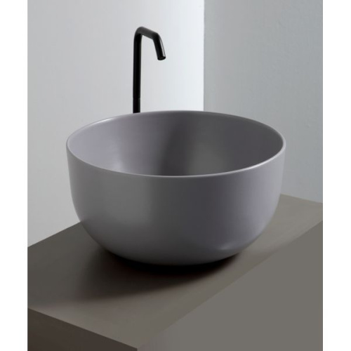 Раковина White Ceramic Dome 45 см W0307FM накладная цвет серый матовый - фото 2
