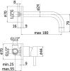 Смеситель для раковины Paffoni Stick SK006CR70 встраиваемый в стену хром