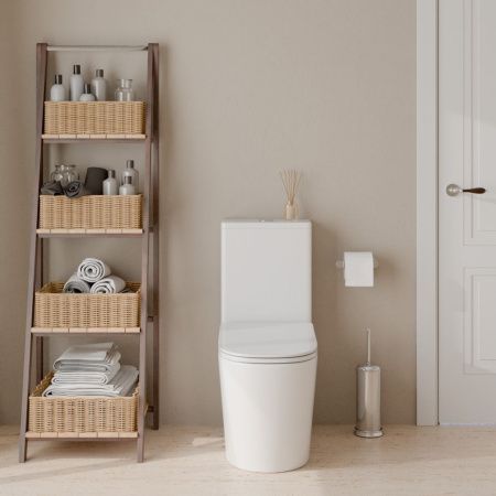 Унитаз-компакт напольный с бачком Iberica Blanca Burgos IB.BRG.121.1B1 белый с сиденьем микролифт безободковый каскадный смыв