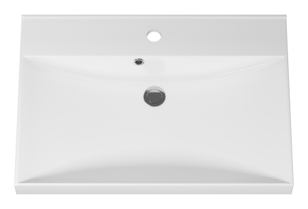 Раковина мебельная из искусственного камня Misty D4019 65 Р-Мис14065-4019Д 70х50 накладная цвет белый