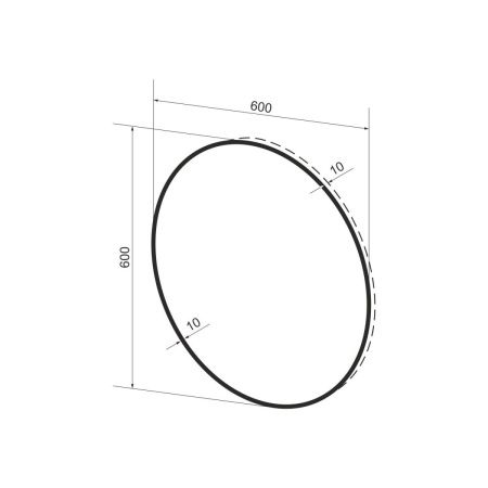 Зеркало Wellsee 7 Rays' Spectrum 172200020 60х60 подвесное