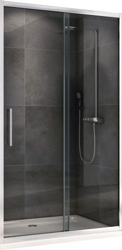 Душевая дверь Abber Schwarzer Diamant AG30170H 170х195 стекло прозрачное профиль хром