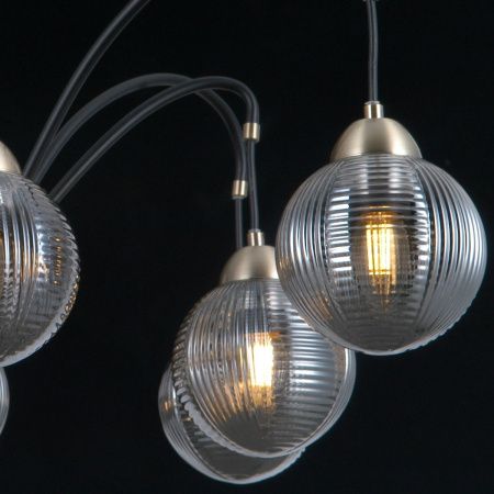 Люстра на штанге Illumico IL0433 IL0433-8PSQ-79 BK AB