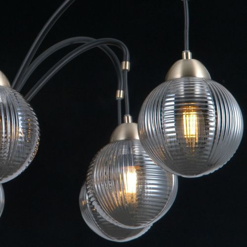 Люстра на штанге Illumico IL0433 IL0433-8PSQ-79 BK AB - фото 2
