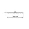 Верхний душ Webert AC1013015STEEL хром