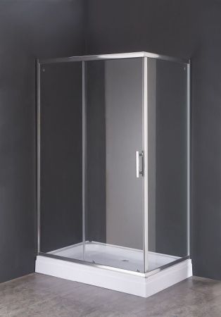 Душевой уголок Loranto CS-8021S 120*80*195 120х80 стекло прозрачное профиль хром без поддона