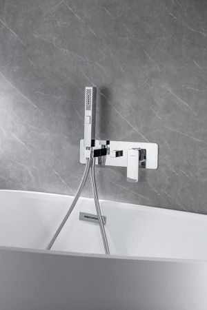 Смеситель для ванны с душем Allen Brau Infinity 5.21007-00 встраиваемый в стену хром