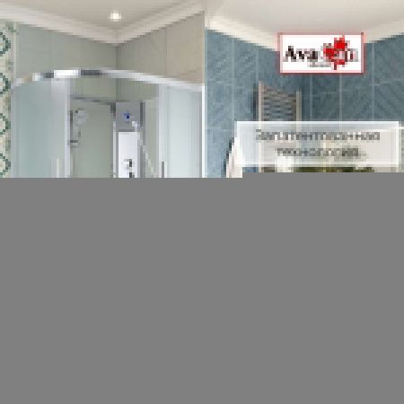 Душевая кабина AvaCan EM EM5811RN 110х80 асимметричная без крыши ориентация правая