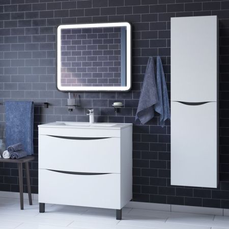 Тумба с раковиной Iddis Cloud CLO80WFi95K 80х50 напольная цвет белый