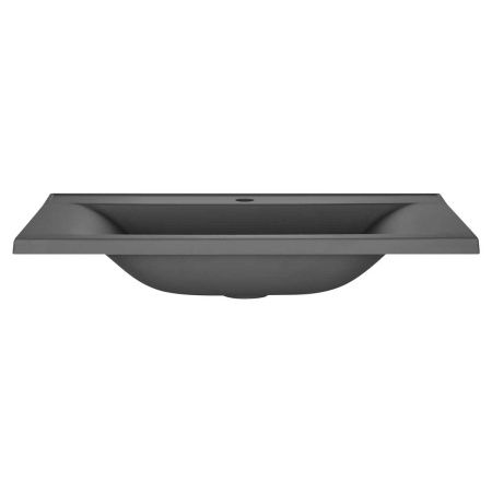 Раковина из искусственного камня Vincea VCB-3M800G 80х50 встраиваемая цвет серый 1 отверстие под смеситель