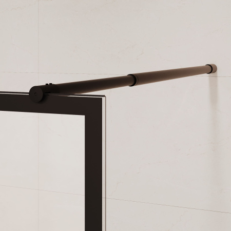 Душевая перегородка RGW Walk In 411011112-84 120х195 стекло с рисунком профиль черный