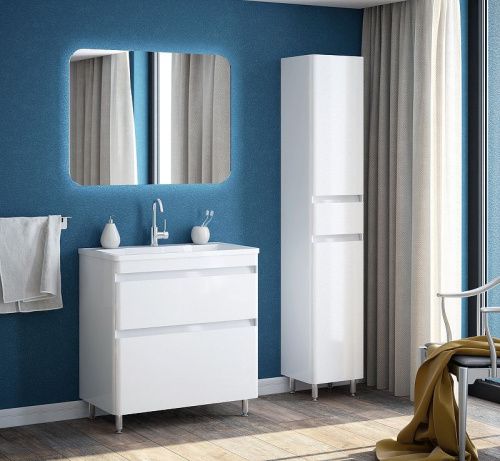 Шкаф-пенал Corozo Алабама SD-00000677 40х190 напольный цвет белый - фото 3