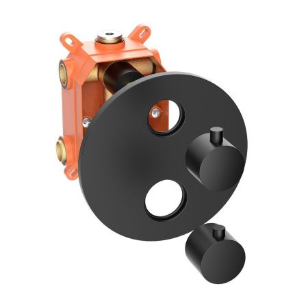 Душевая система Vincea VSFW-101TMB встраиваемая в стену цвет черный с термостатом