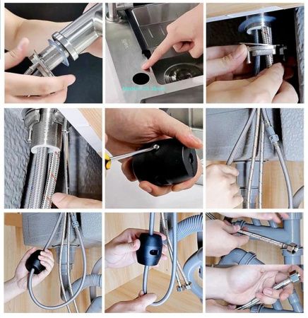 Смеситель для кухни TSARSBERG TSB-123-001 на столешницу хром