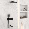 Душевая система Vincea VSFW-432T1MB встраиваемая в стену цвет черный с термостатом