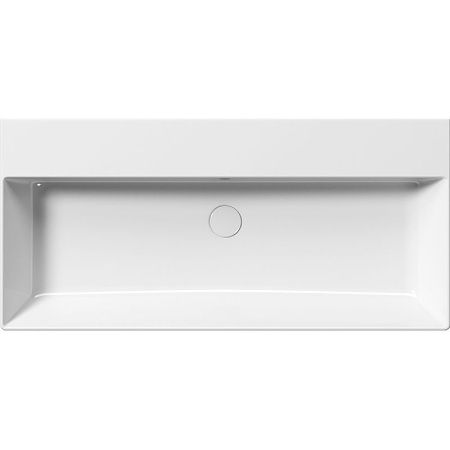 Раковина из сантехнического фаянса GSI Kube X 9423011_УЦ 100х50 подвесная цвет белый