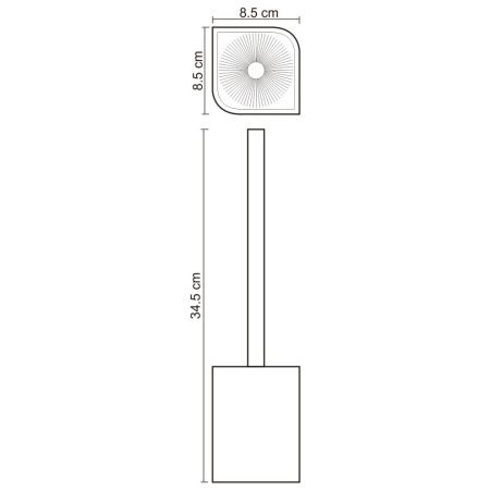 Ершик для унитаза WasserKRAFT 2727