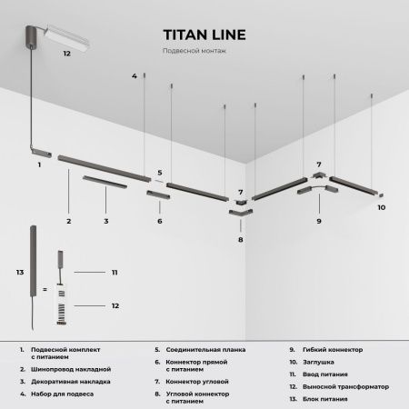 Шинопровод магнитный накладной Elektrostandard Line Magnetic (Лине Магнетиц) 4690389219092