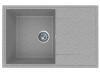 Кухонная мойка Uperwood ECON UPD-507 4010202110 75х50 цвет серый поверхность матовая