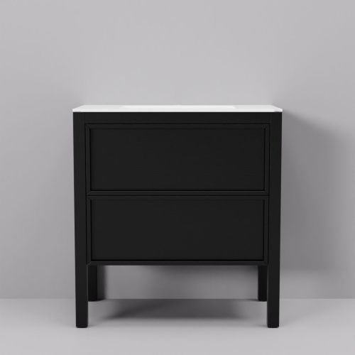 Тумба с раковиной ArtDecco Elisa (Элиса) AES08F78S200 80х50 напольная цвет черный