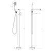 Смеситель LeMark Unit LM4544C напольный хром