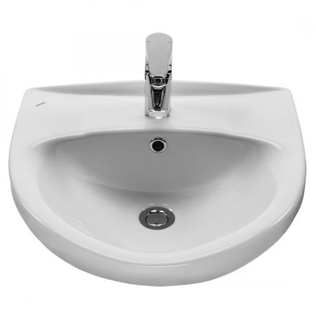 Раковина керамическая Onika Канны 1WH110243 50х50 накладная цвет белый 1 отверстие под смеситель