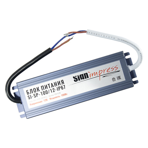 Блок питания SignImpress SI-SP-100/12-IP67 - фото 2