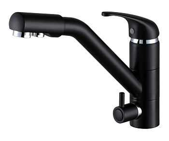 Смеситель для кухни Paulmark HESSEN He213017-401 на раковину антрацит