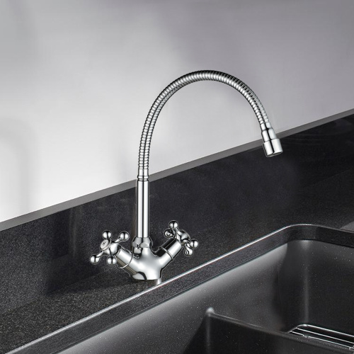 Смеситель для кухни WesnaArt Rassvet RAS02-180 на мойку хром - фото 3