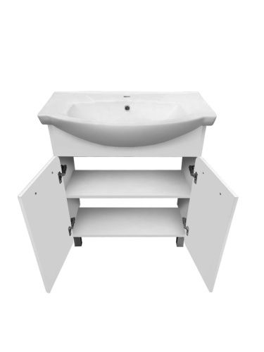 Тумба под раковину Runo ЭРИКА 00-00004914 70х30 напольная цвет белый - фото 2