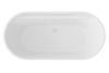 Ванна акриловая Abber AB9444MW 170х80 отдельностоящая овальная с каркасом