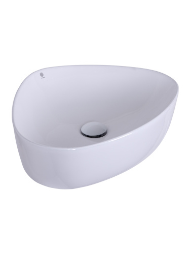 Раковина Orange 50 см B07-500W накладная цвет белый глянцевый - фото 4