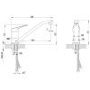 Смеситель для кухни LeMark Omega LM3104C на мойку хром